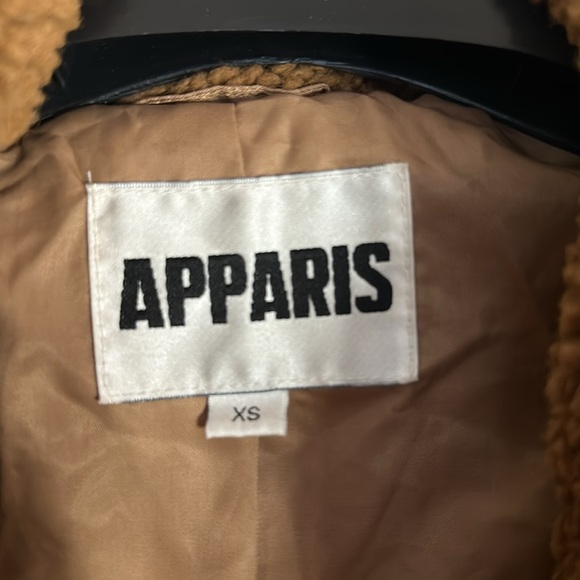 Apparis Faux Sherling Teddy Bear Long Jacket Size XS - Picture 6 of 6